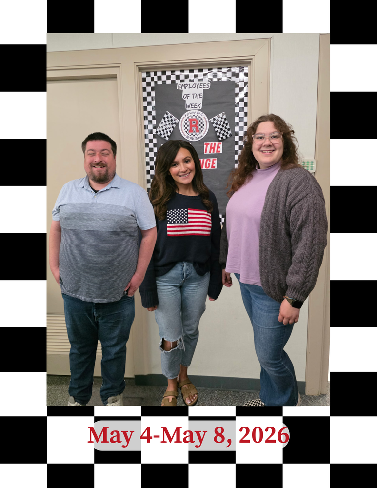 Introducing our Employees of the Week - Mr. Welch, Ms. Morgan and Ms. Dawnilka