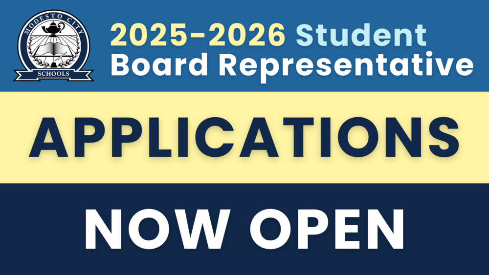 Student Board Rep Applications Now Open graphic