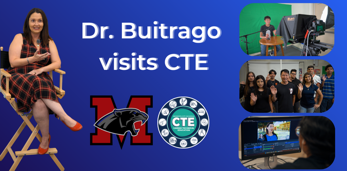 Superintendent visits classroom