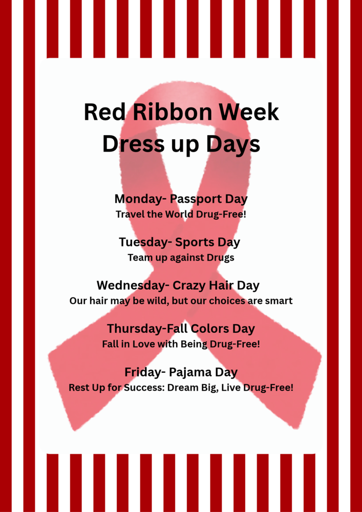 Red Ribbon Week Dress up days