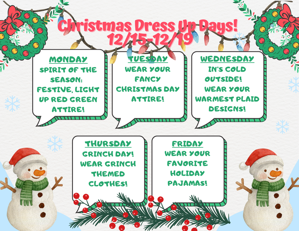 December Dress Up Days