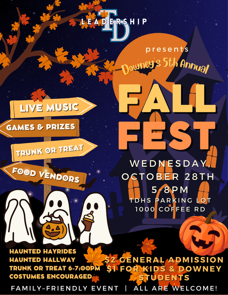 Fall Fest downey 5th annual informational flyer 