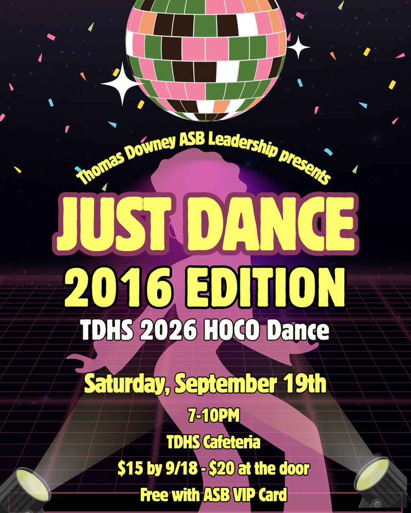 Just Dance Homecoming Flyer 