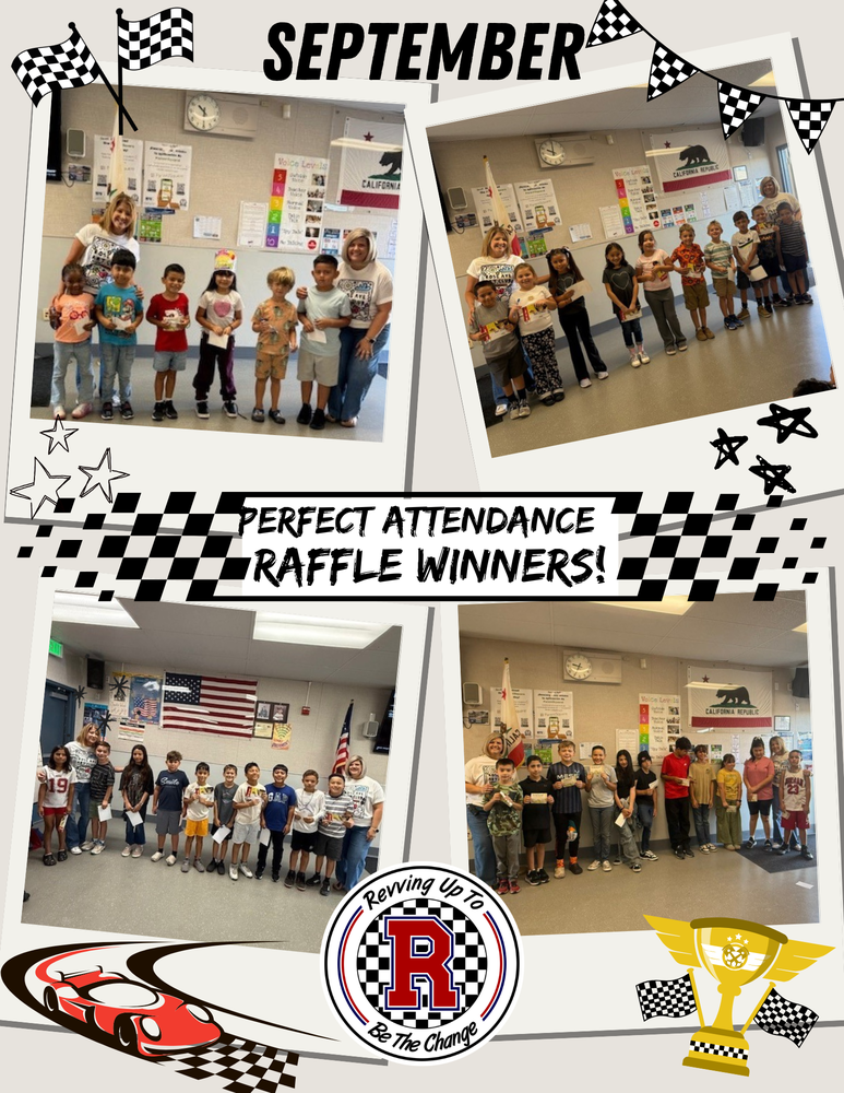 September Perfect Attendance Raffle Winners