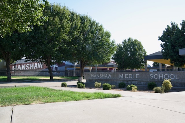 Exterior image of Hanshaw Middle School