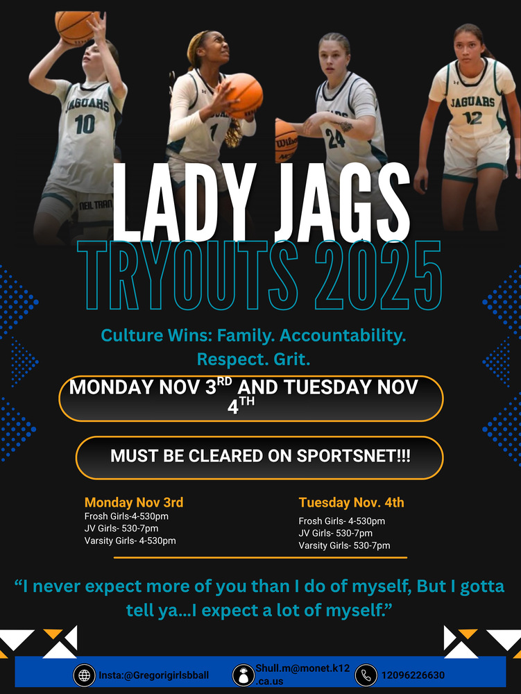 GHS Basketball Tryouts Nov 3 & 4