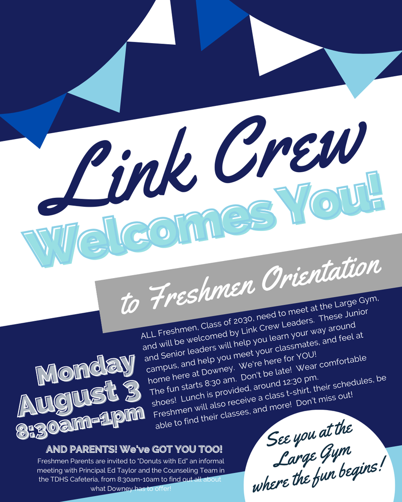 Link Crew Frosh orientation 