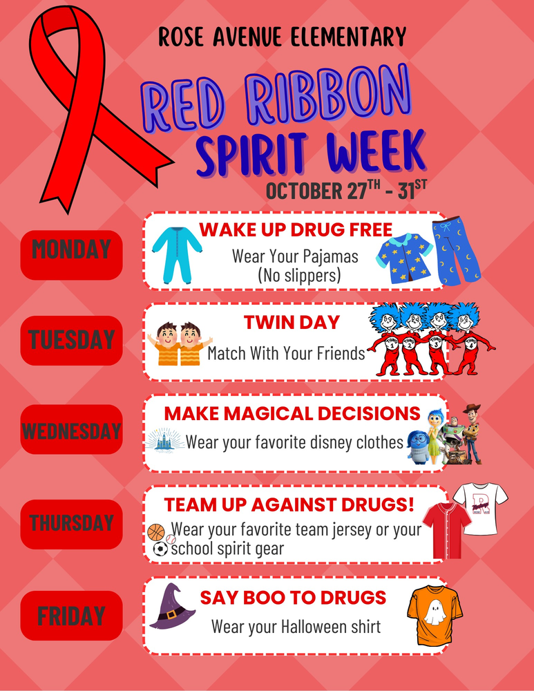 Red Ribbon Week 10/27 - 10/31