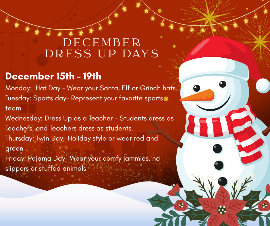 December Dress up days