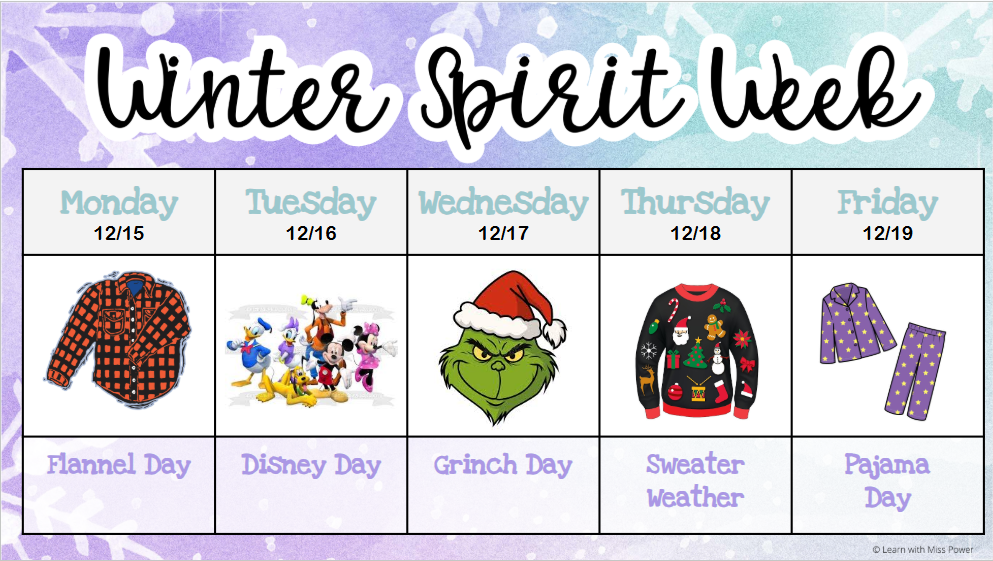 Winter Spirit Week
