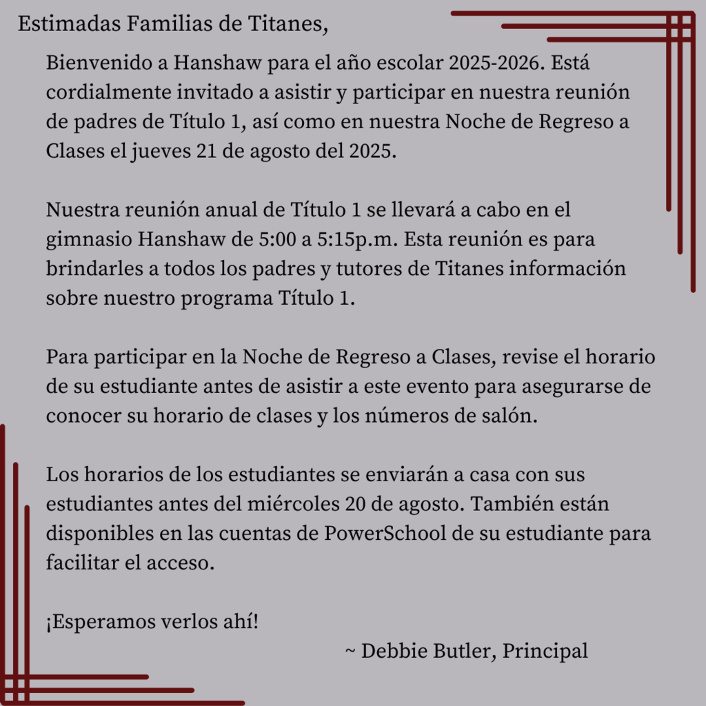 back to school night