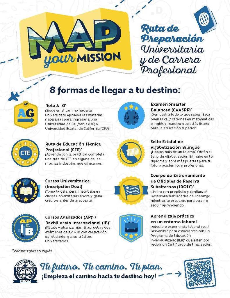 MAP Your Mission Spanish Flyer