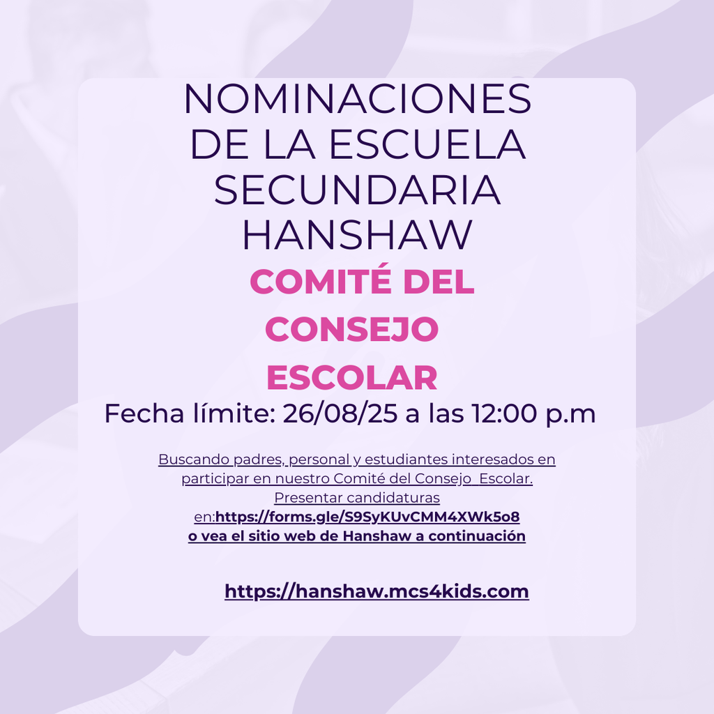 School Site Council Nominations