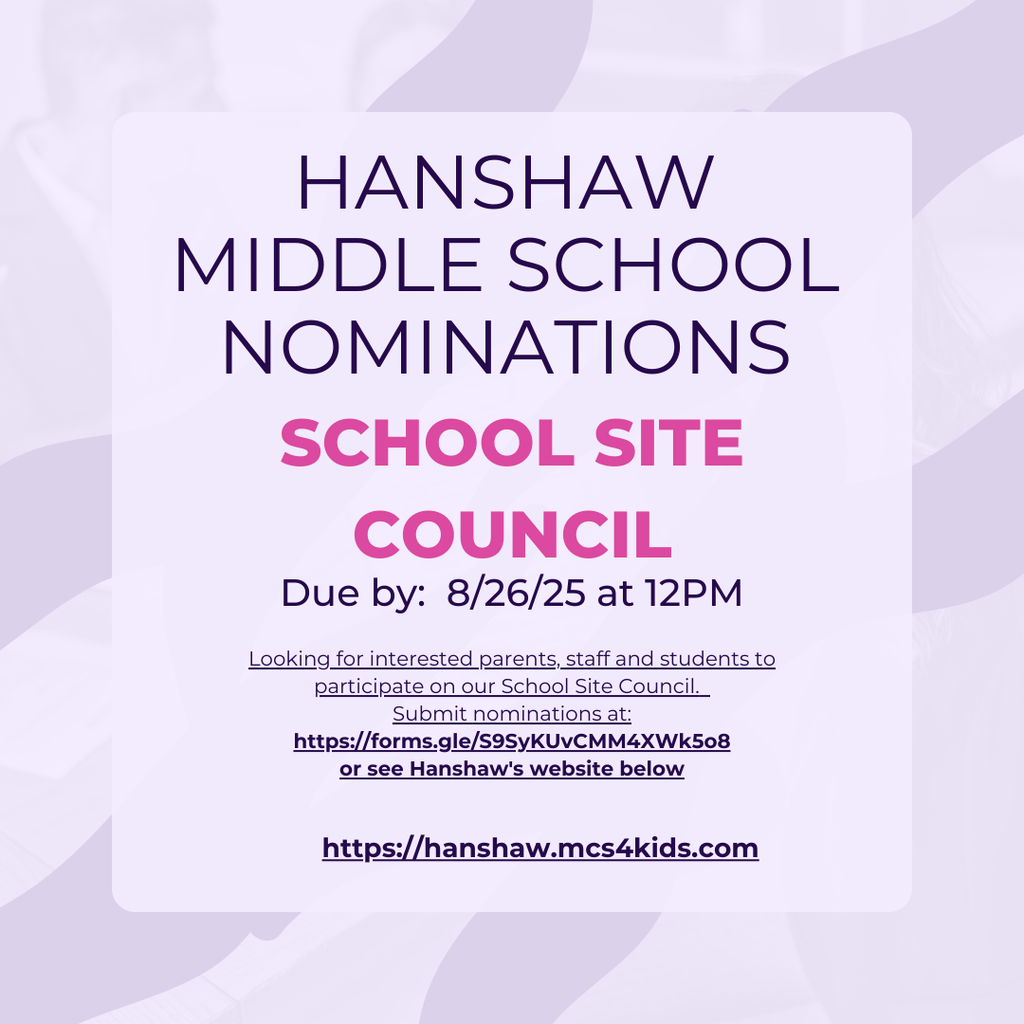 School Site Council Nominations