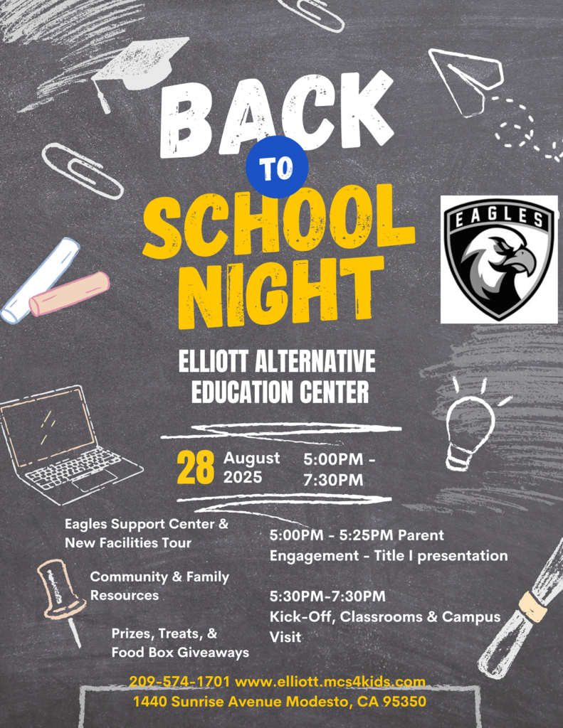 Prizes, refreshments and giveaways. Food distribution too! Come tour campus and see everything we offer Elliot students! August 28th from 5-7:30pm.