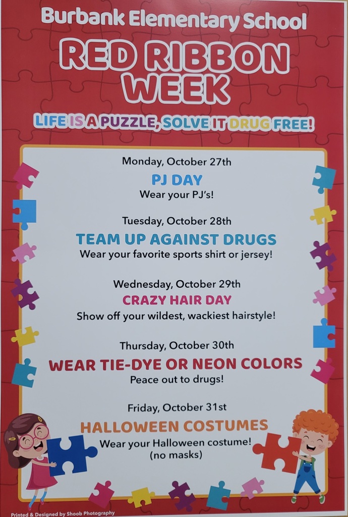 Red Ribbon Week Dress up days