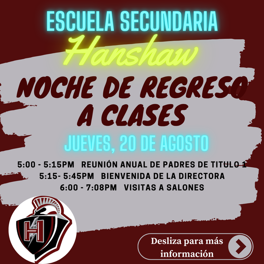Back to School Night Spanish