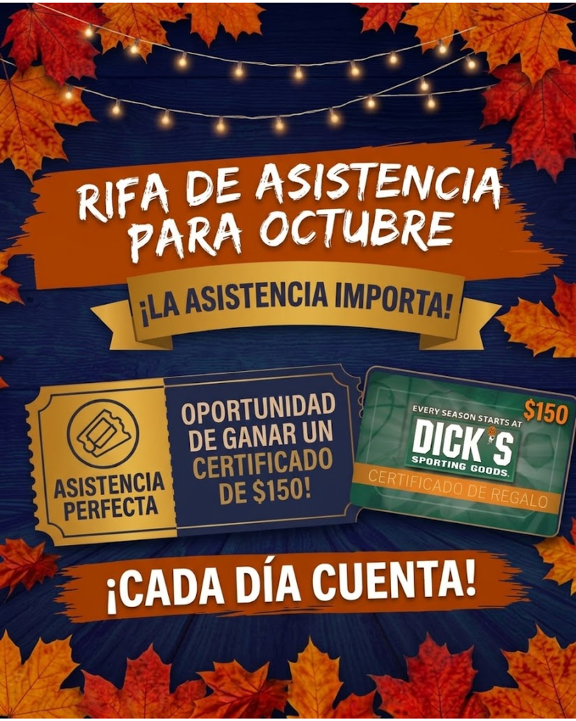 October Perfect Attendance Spanish