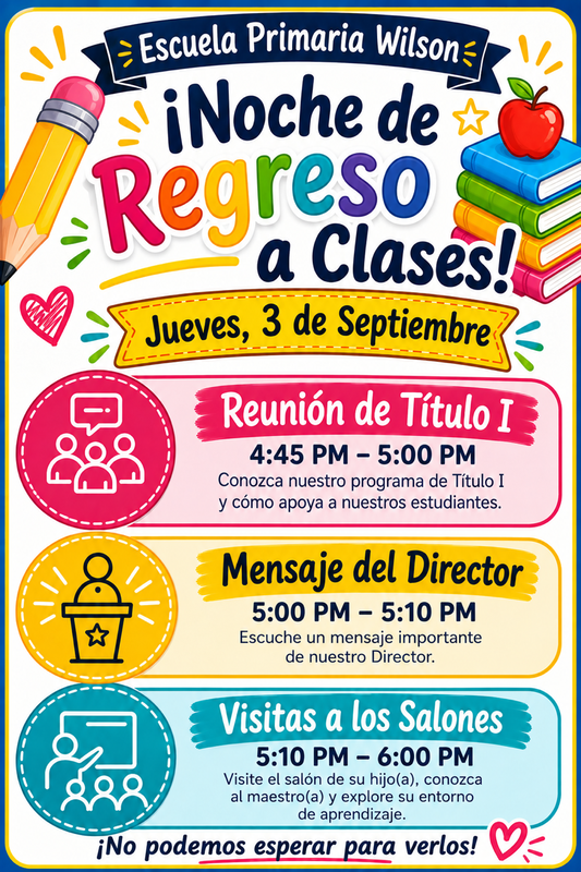 Noche de regreso a clases