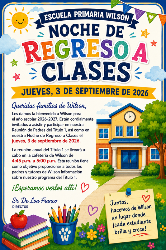 Noche de regreso a clases