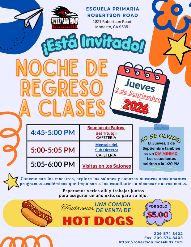 BACK TO SCHOOL NIGHT