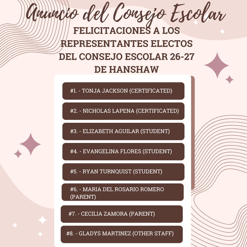 26-27 Elected SSC Representatives (SP)