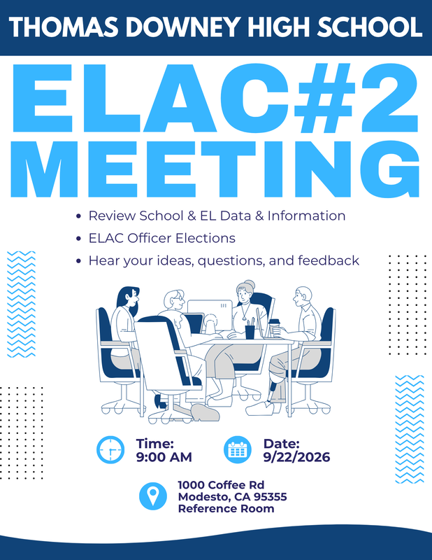 ELAC Meeting flyers for date
