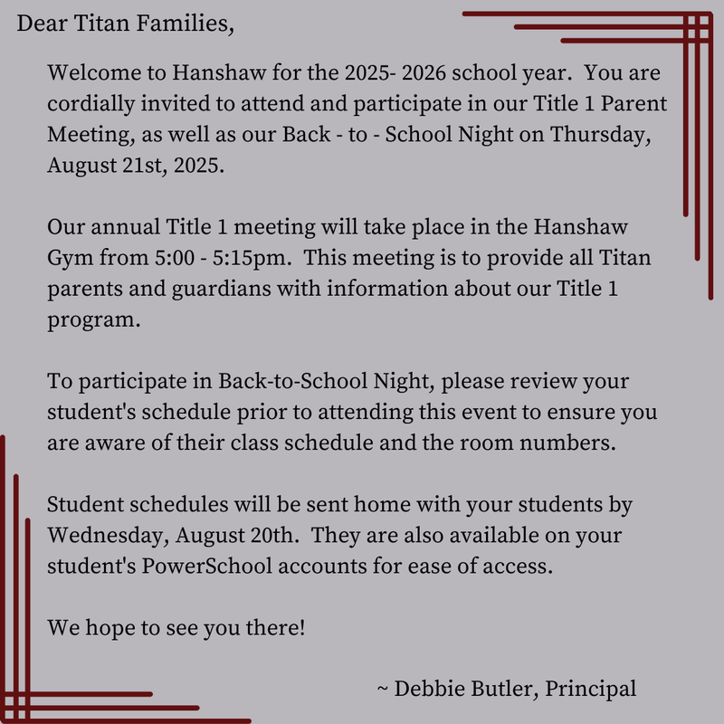 back to school night