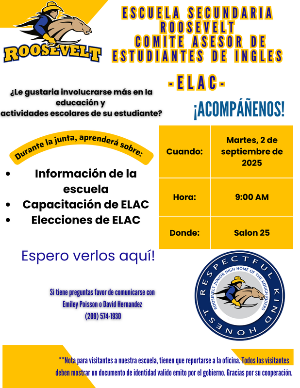 Spanish ELAC Flier