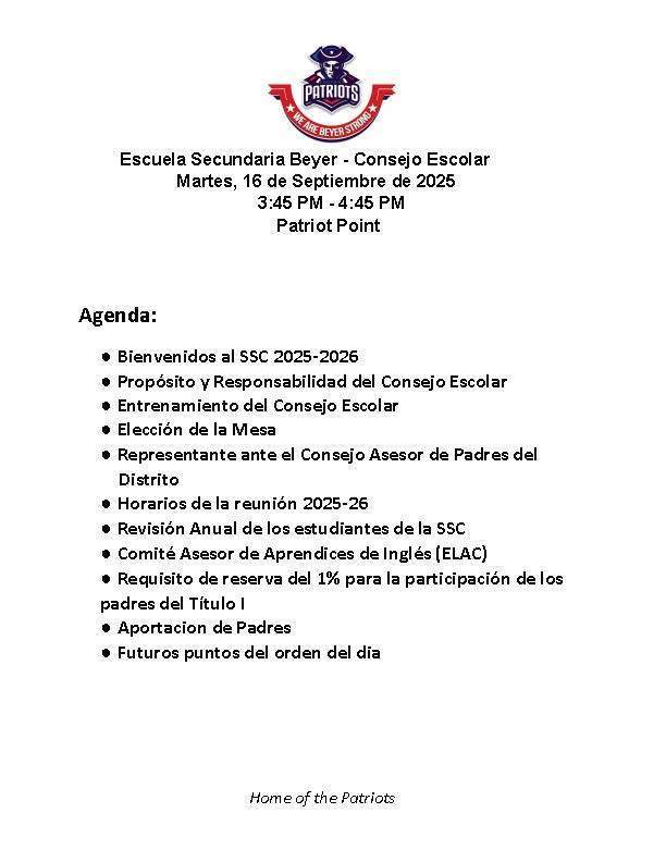 agenda spanish