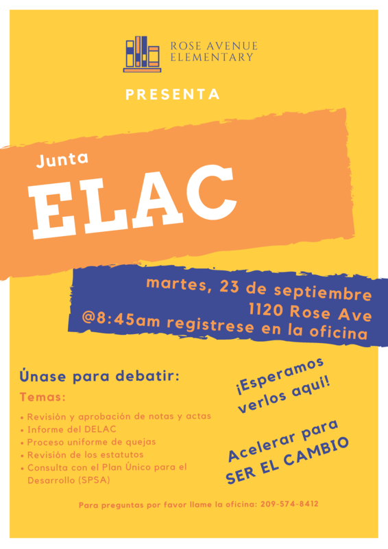 ELAC Flyer 9/23/25