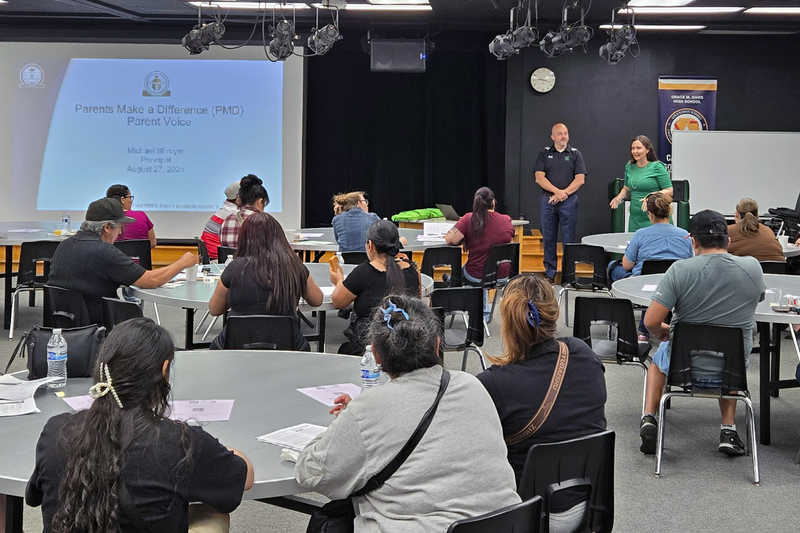 Group of parents attending Parents Making a Difference session