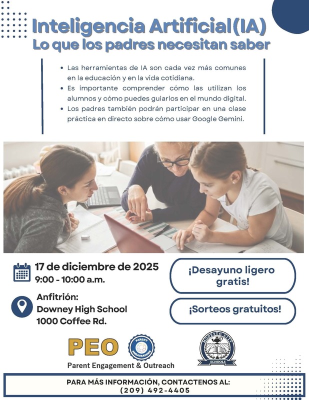 AI Parent Presentation at Downey