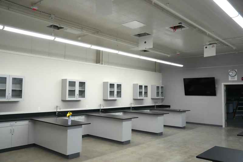 Inside a new science classroom at Roosevelt Junior High