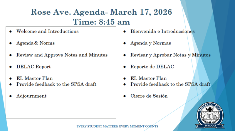 ELAC Agenda 3/17/26