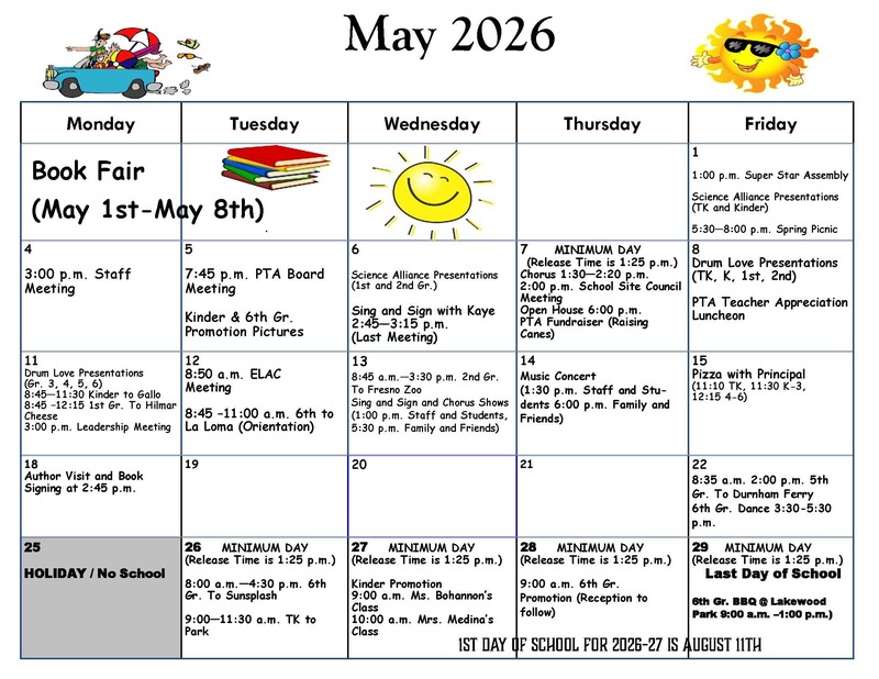 May 2026 Calendar