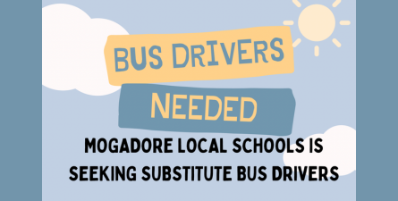 TextL Bus Drivers Needed. Mogadore Local Schools is seeking substitute bus drivers