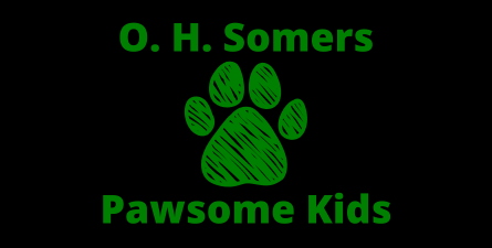 Green text: OH Somers Pawsome Kids