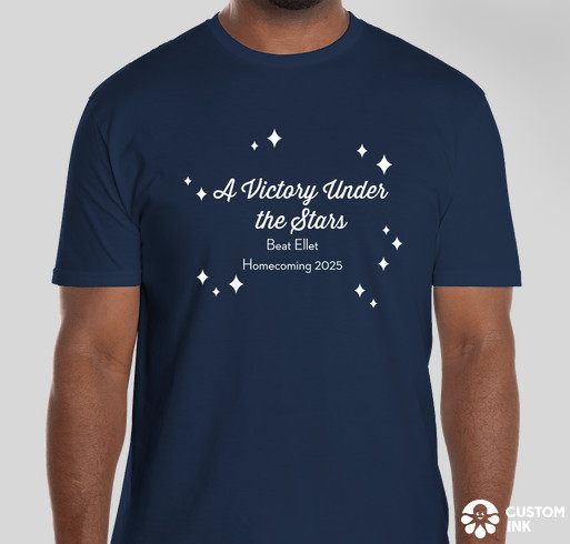 Text: A Victory Under the Stars, Beat Ellet Homecoming 2025