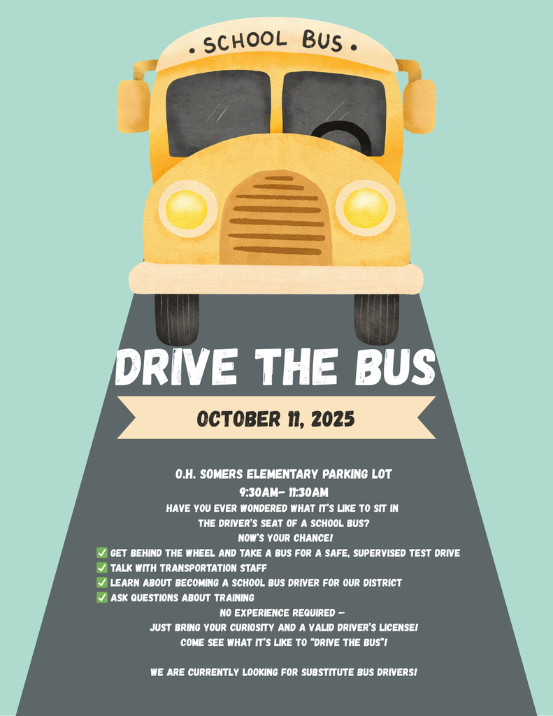 Green Yellow Illustrated Bus Back to School Flyer