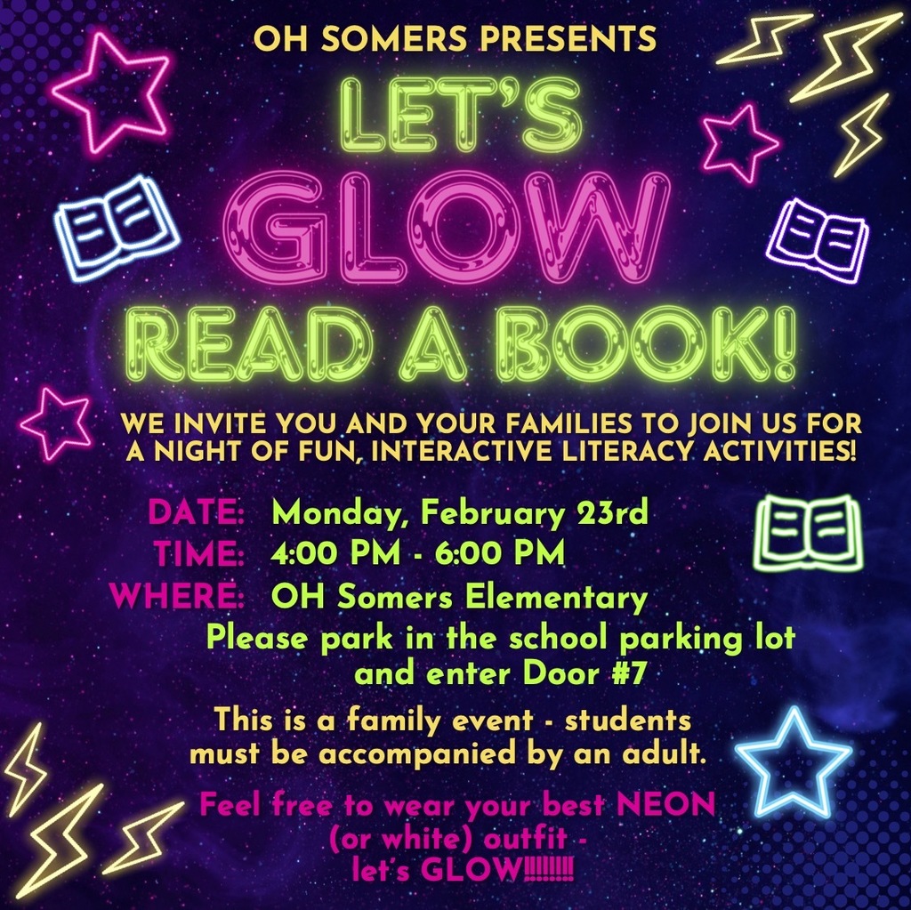 OH Somers Presents LETS GLOW READ A BOOK!