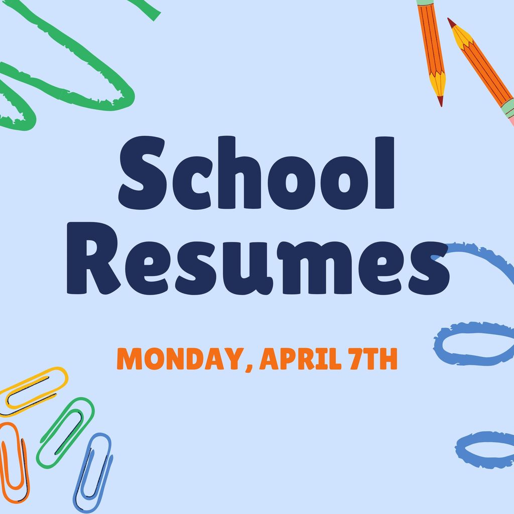 School resumes graphic