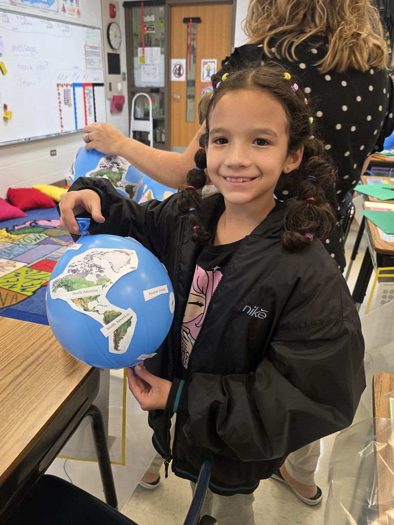 students making 3D globes