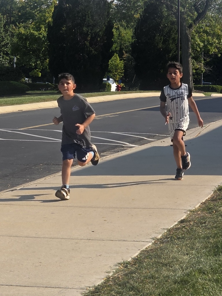 students running