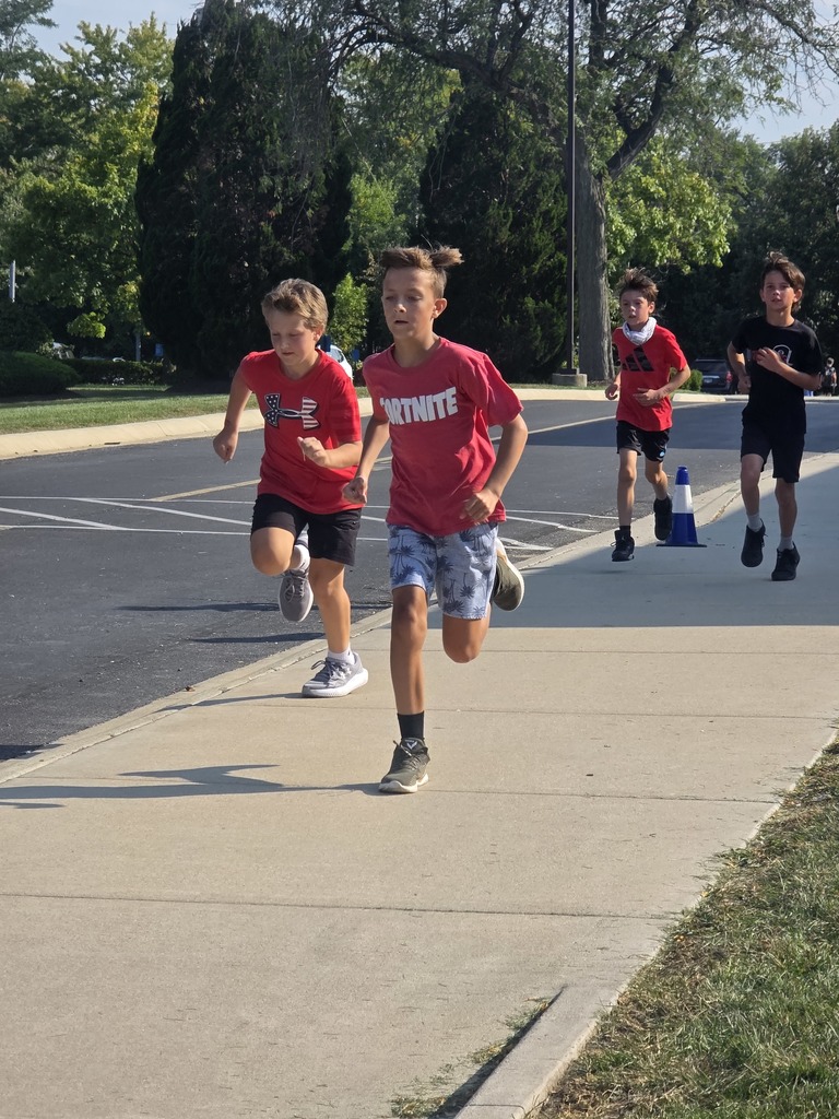 students running