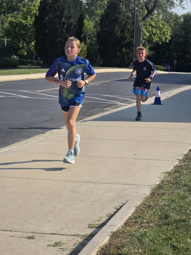 students running