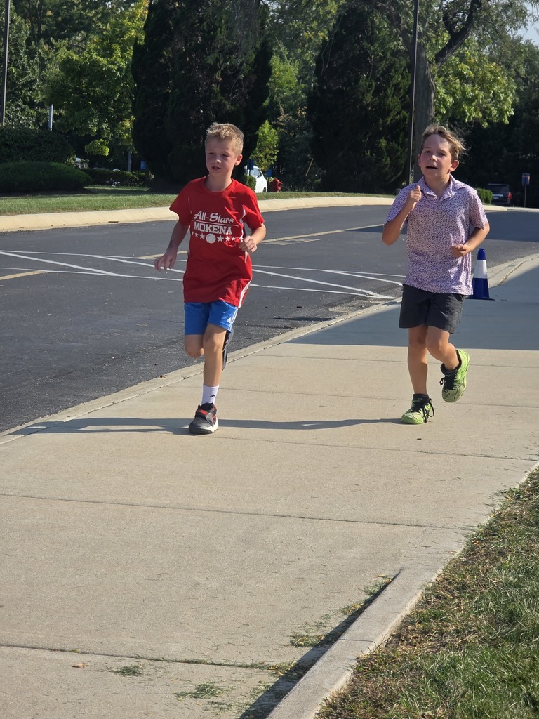 students running