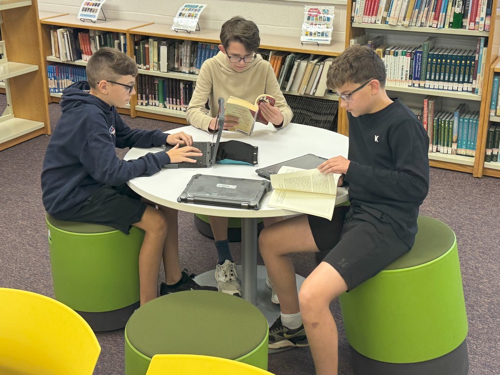 students look at writing