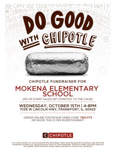 dine and donate at chiptole tonight 4-8