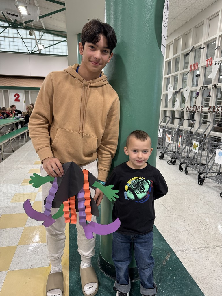 kinderbuddies and halloween craft